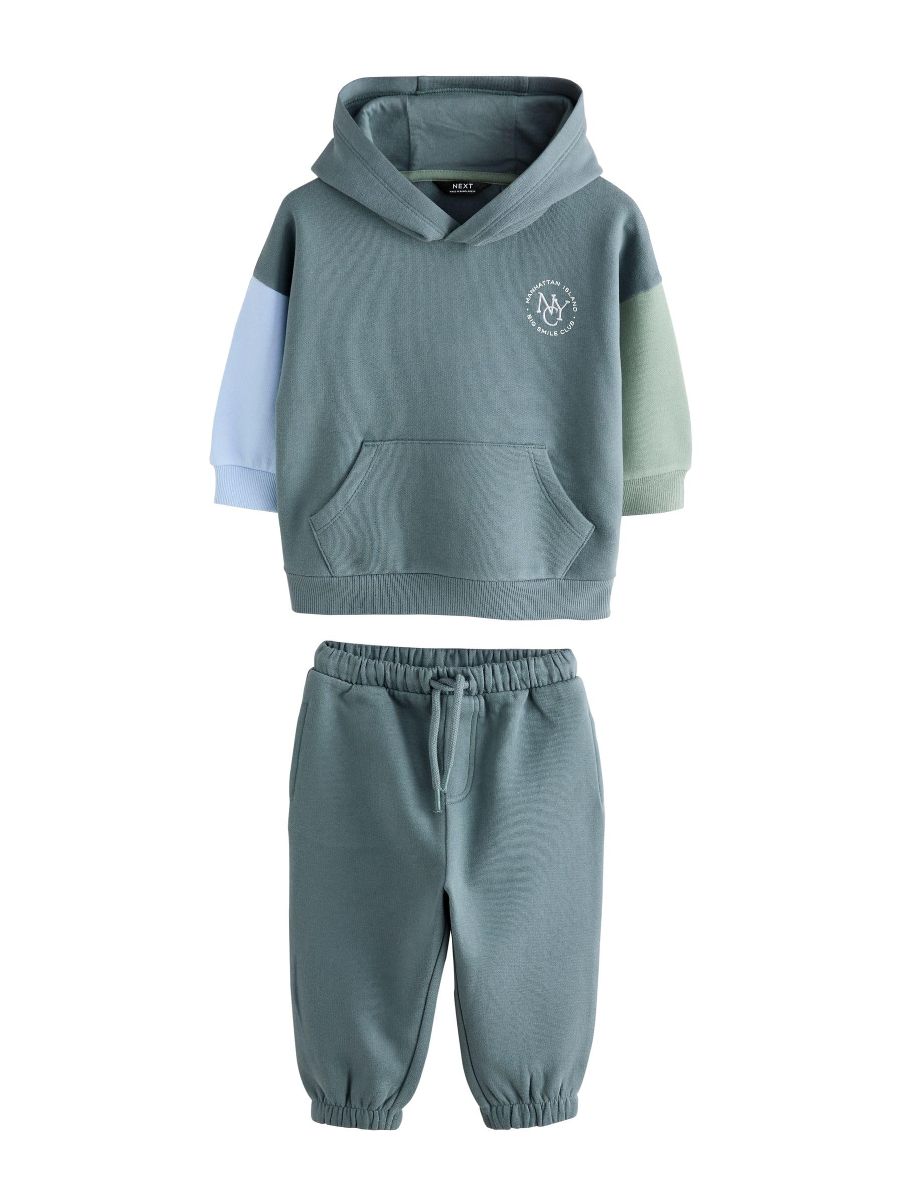 Next Ragazzo completo felpa jogging tuta 80-86 colourblock