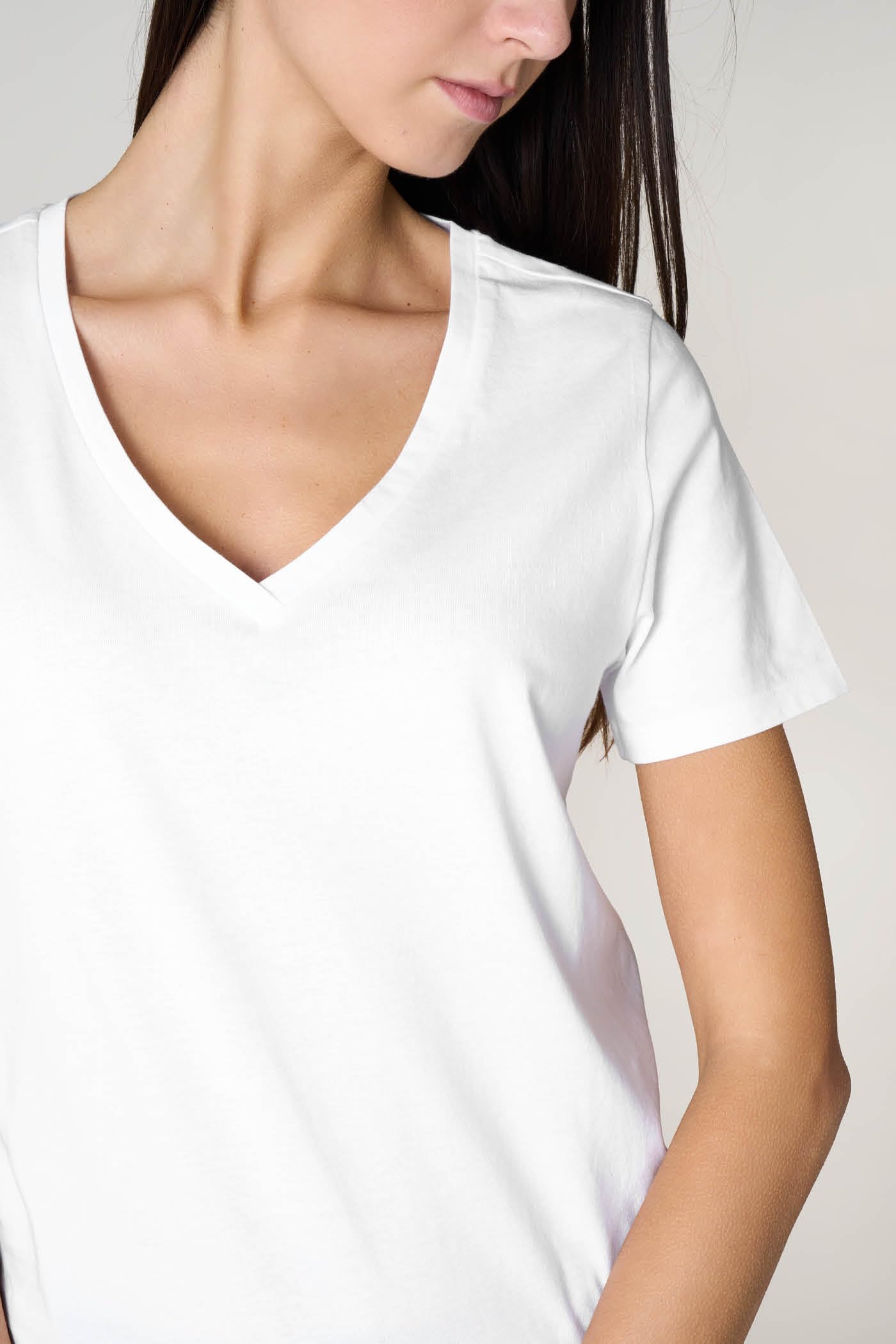 Goldenpoint T-shirt scollo a V cotone maniche corte