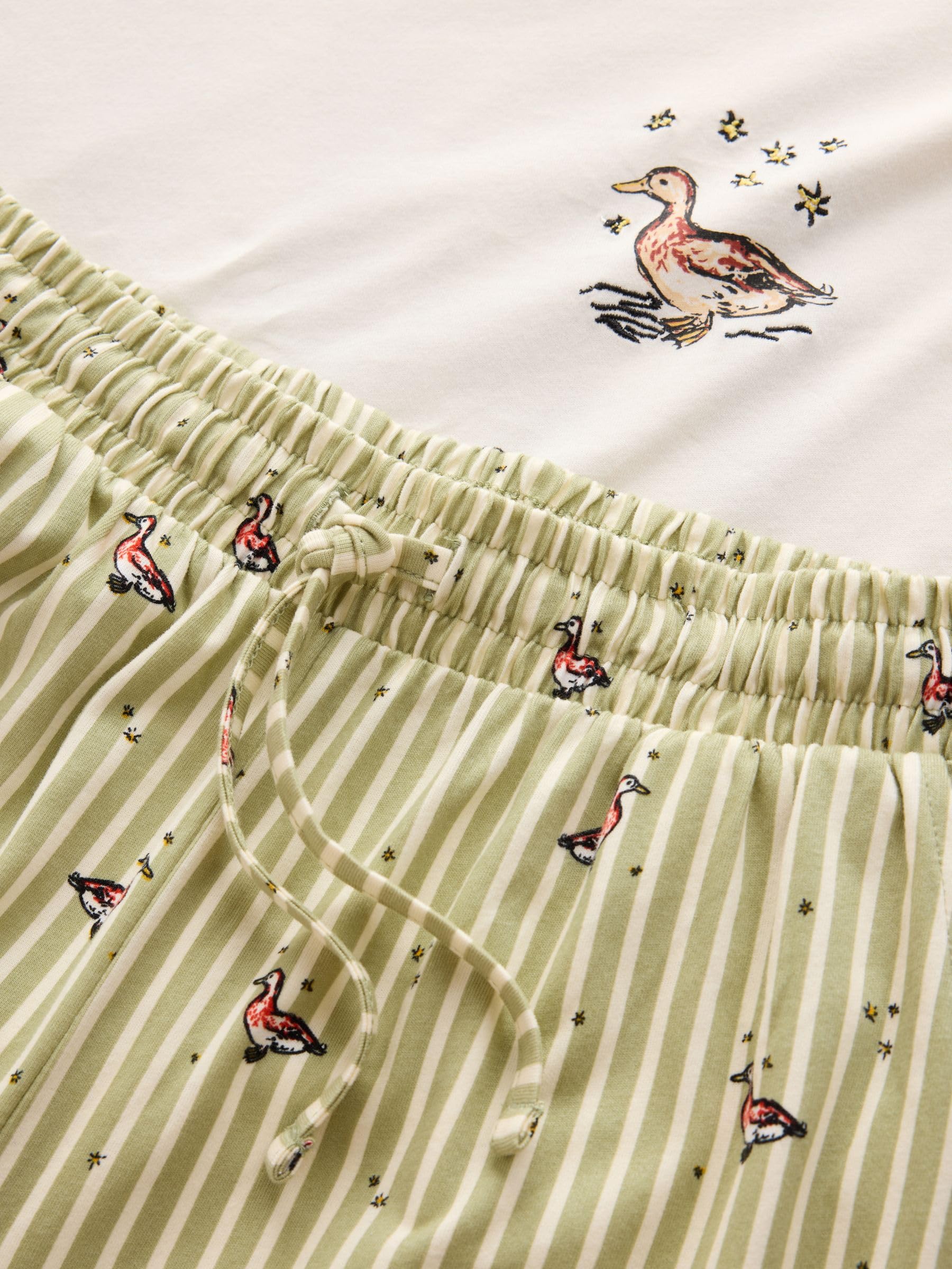 Next pigiama maniche corte donna XL Green Ducks morbido