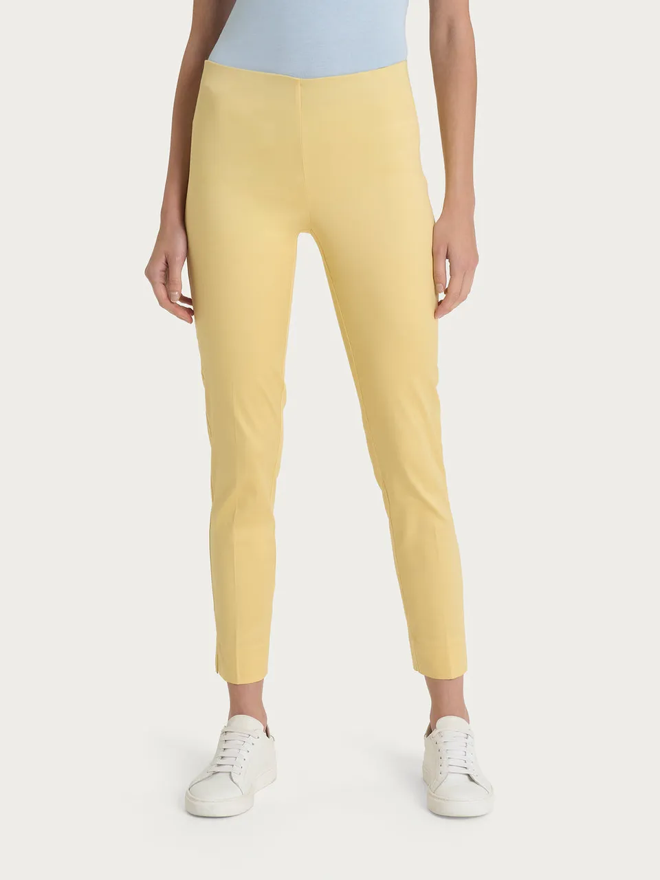 Ragno Satin Power pinocchietto donna Pale Banana skinny spacco