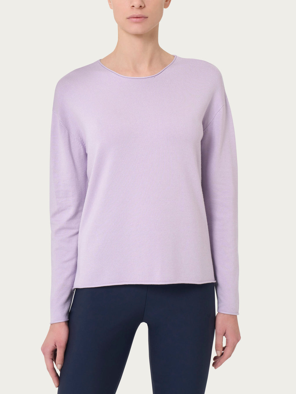 Ragno Four Seasons girocollo maglia donna rosa orchidea