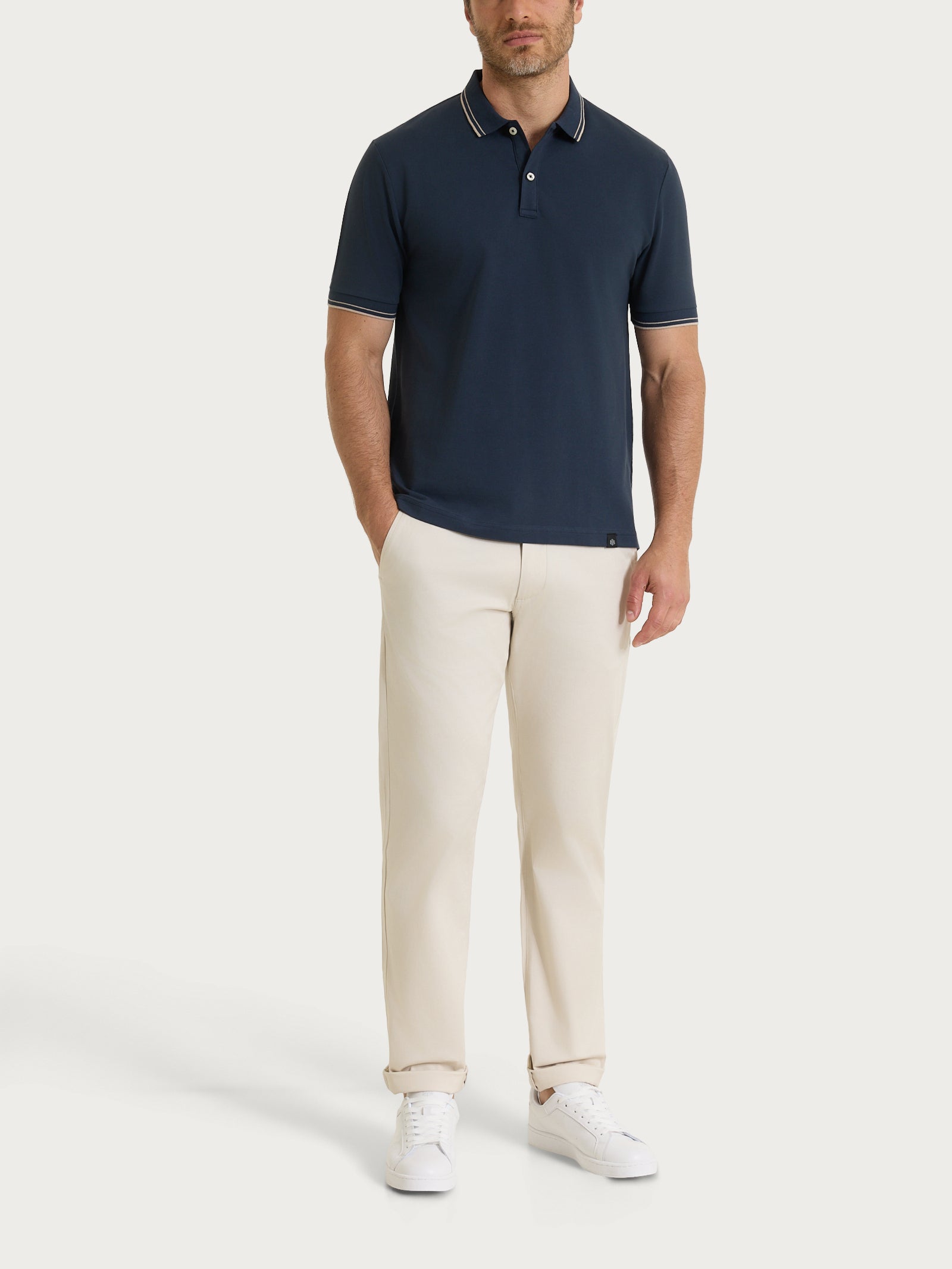 Ragno Eco Cotton Polo uomo piquet stretch Fant. Outer Space