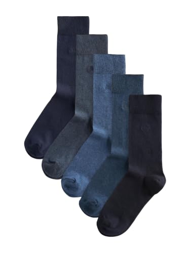 Next calzini uomo ricamati 5 paia 43-46 cotone fresco