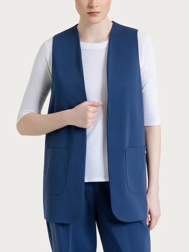 Ragno Compact Light gilet donna blu oceana aperto