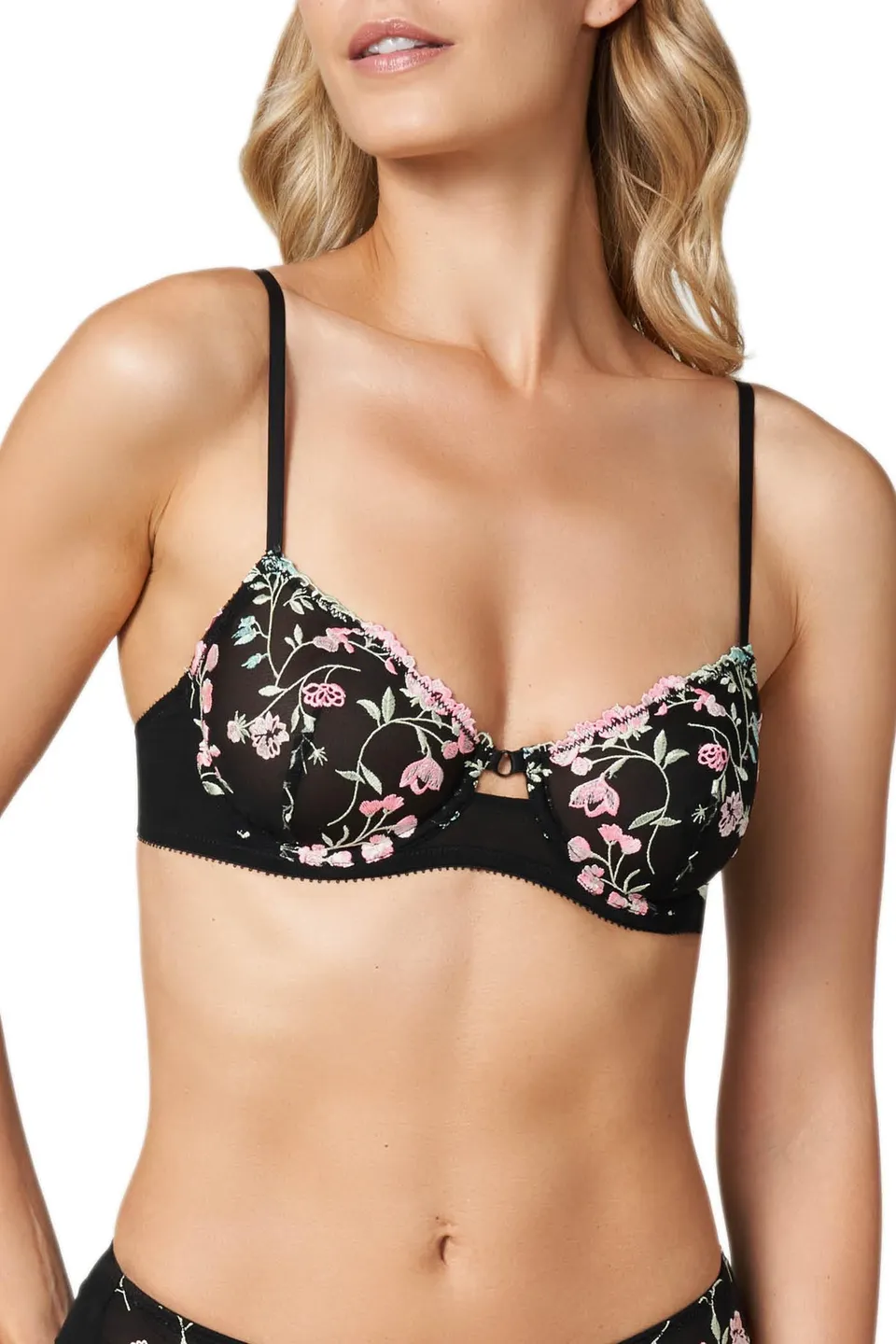 Goldenpoint Atena Secret Garden Reggiseno ricamo spalline regolabili