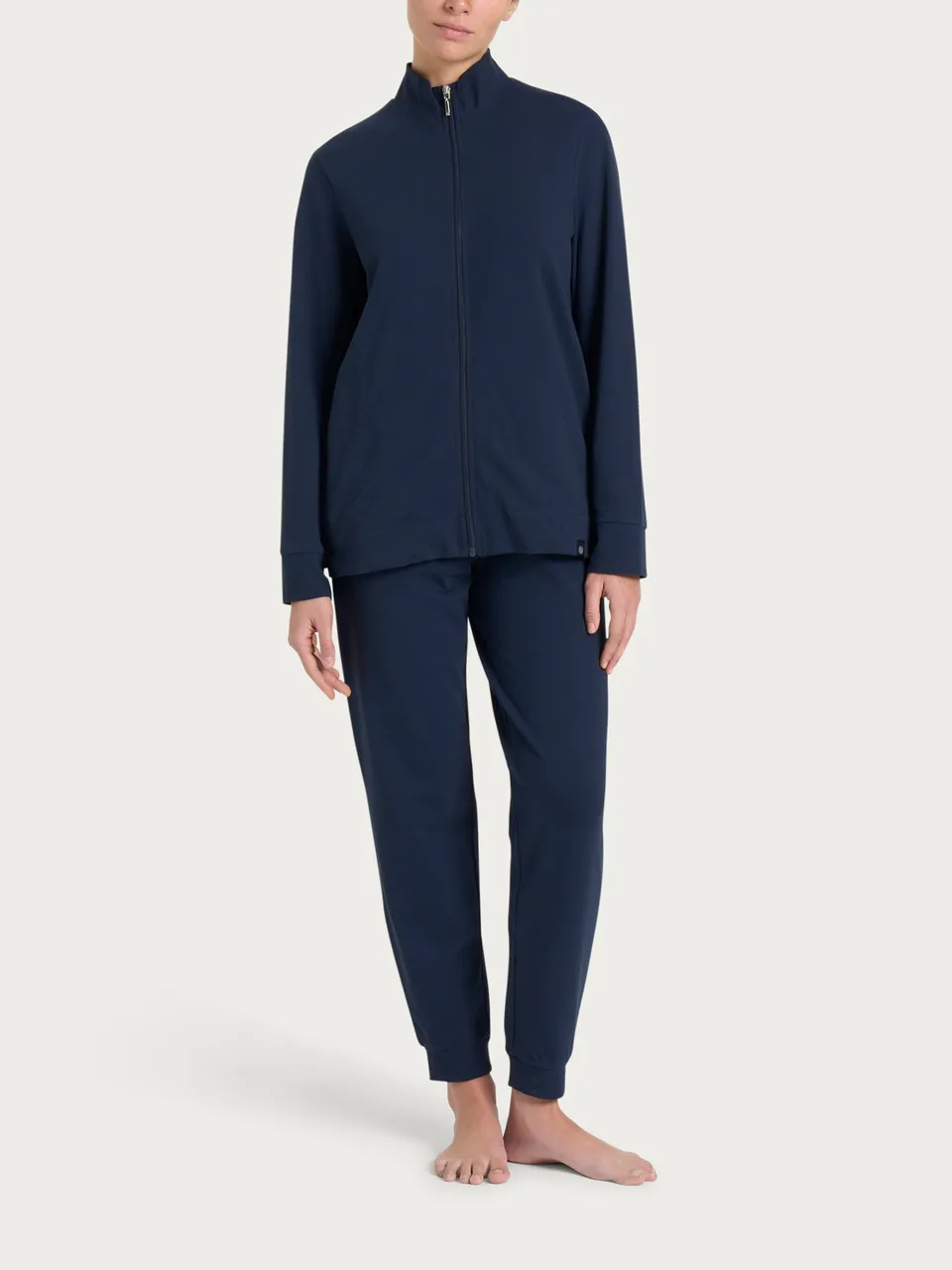 Ragno Eco Cotton Tuta Pigiama Zip Blu Outer Space