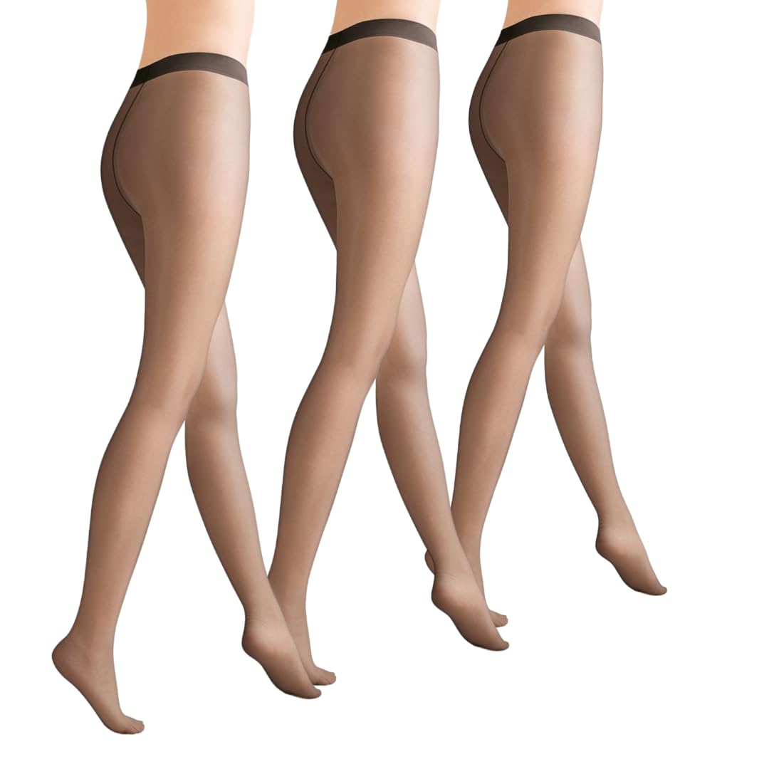 Lady C 20 Den Tuttonudo collant velato bronzo 3 paia S