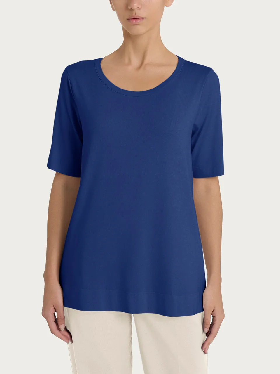 Ragno Viscosa Summer t-shirt donna mirtillo manica corta