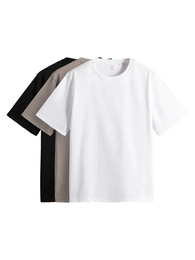 The Set T-Shirt Donna Maniche Corte Confezione 3 Pezzi Comoda