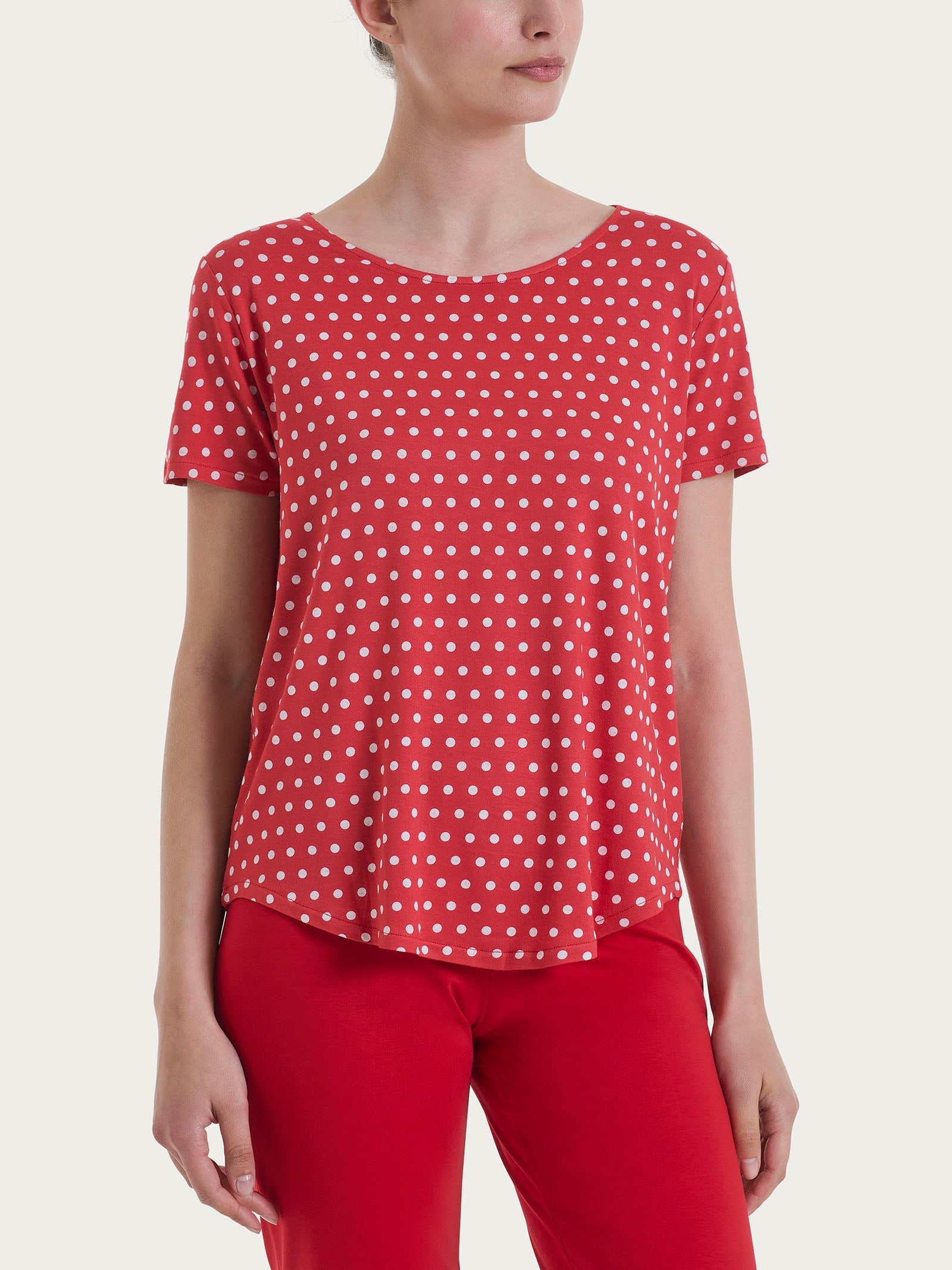 Ragno Viscosa Summer maglietta pois Fant. Salsa