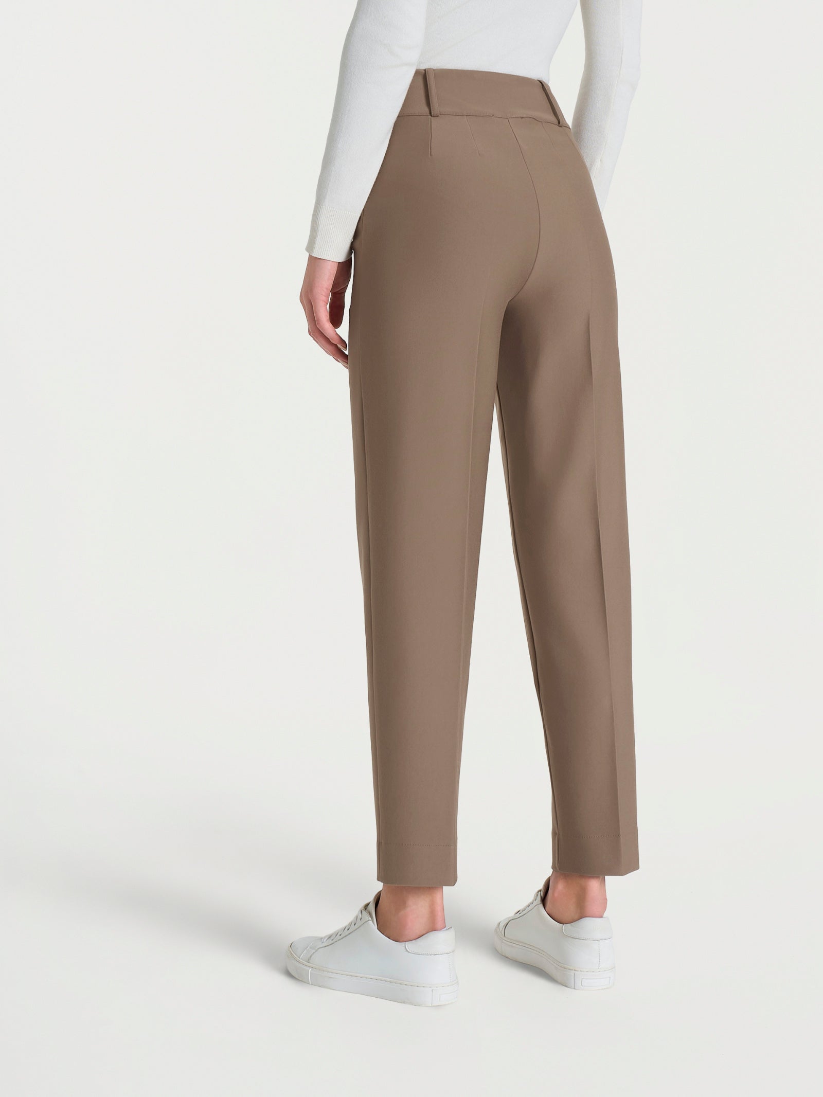 Ragno Compact Pantalone a Carota marrone Pine Bark viscosa elasticizzata
