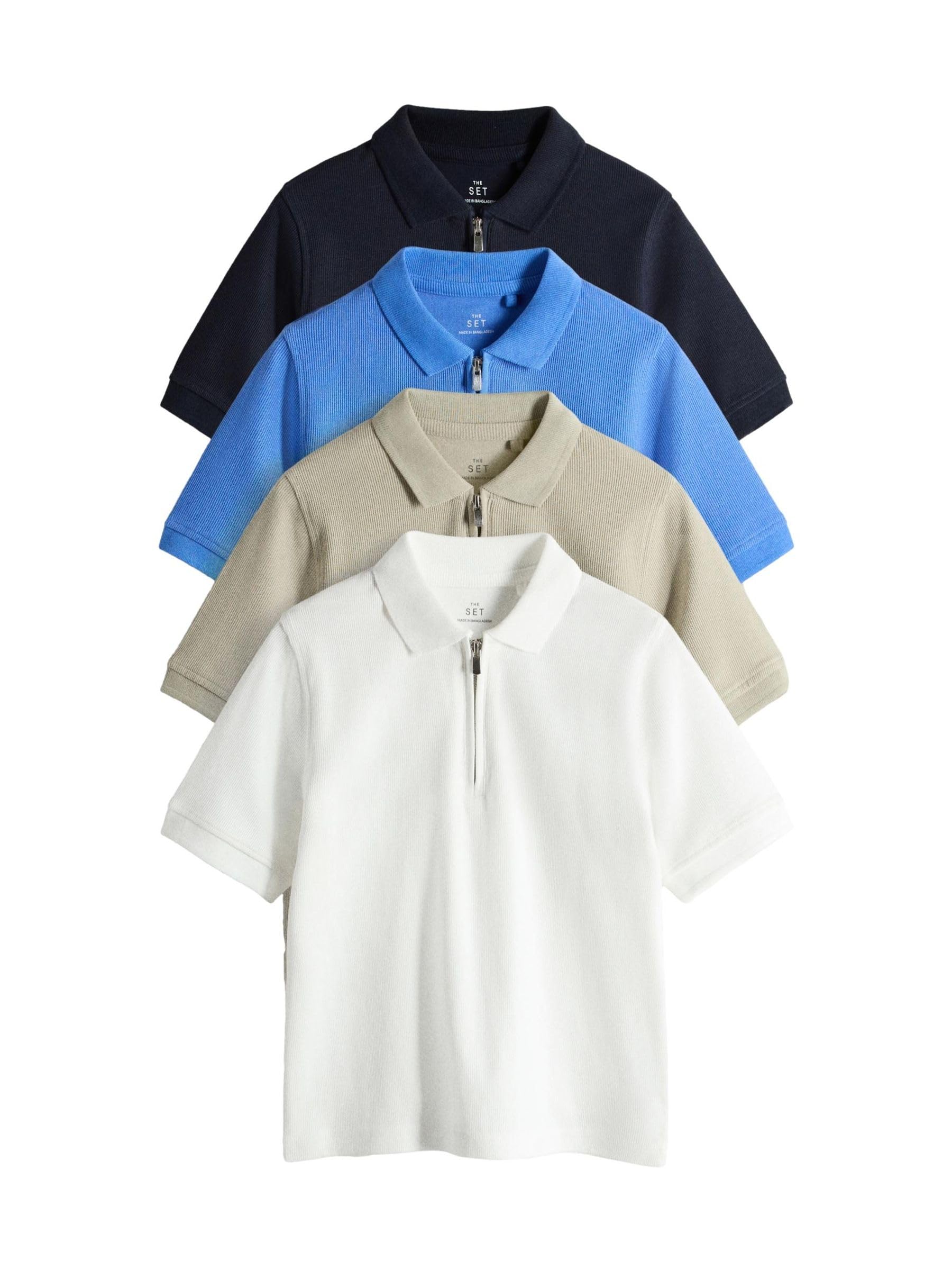 Geo Next The Set Polo Corte Zip Bimbo 4 Pezzi Jersey