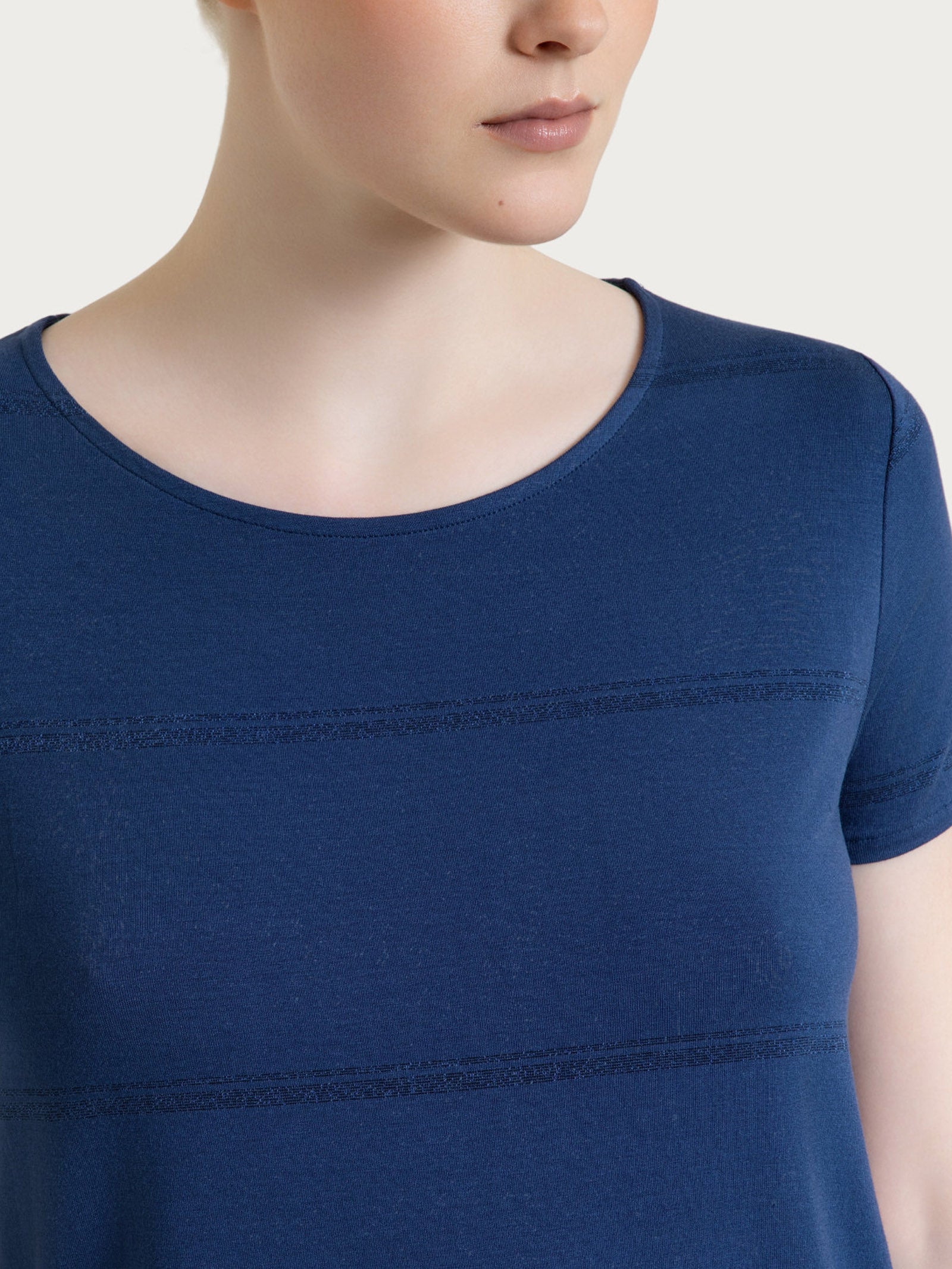 Ragno Viscosa Summer Maglietta a righe Fant. Oceana lurex