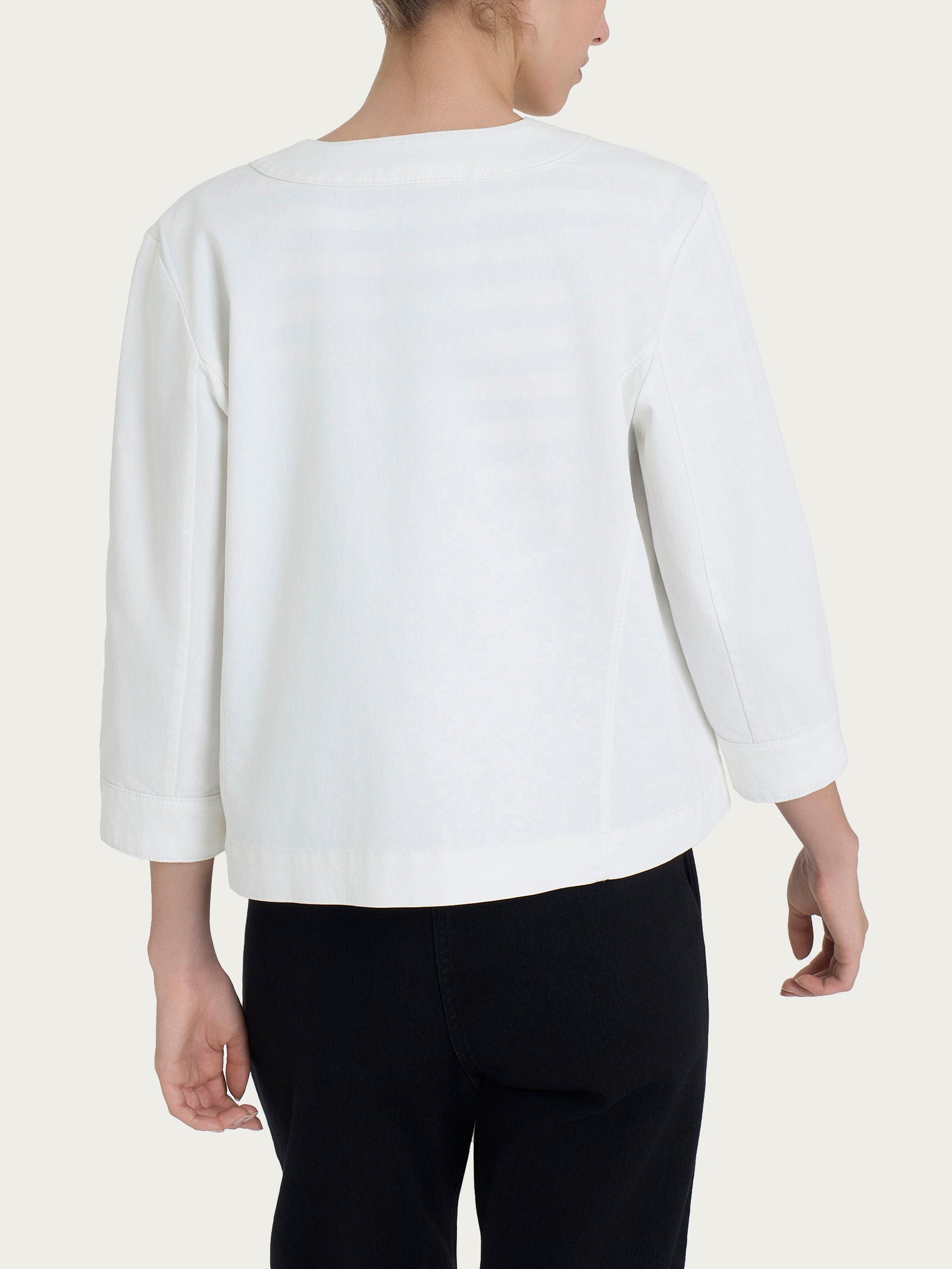Ragno Super Denim giacca bottoni Bianco denim leggero