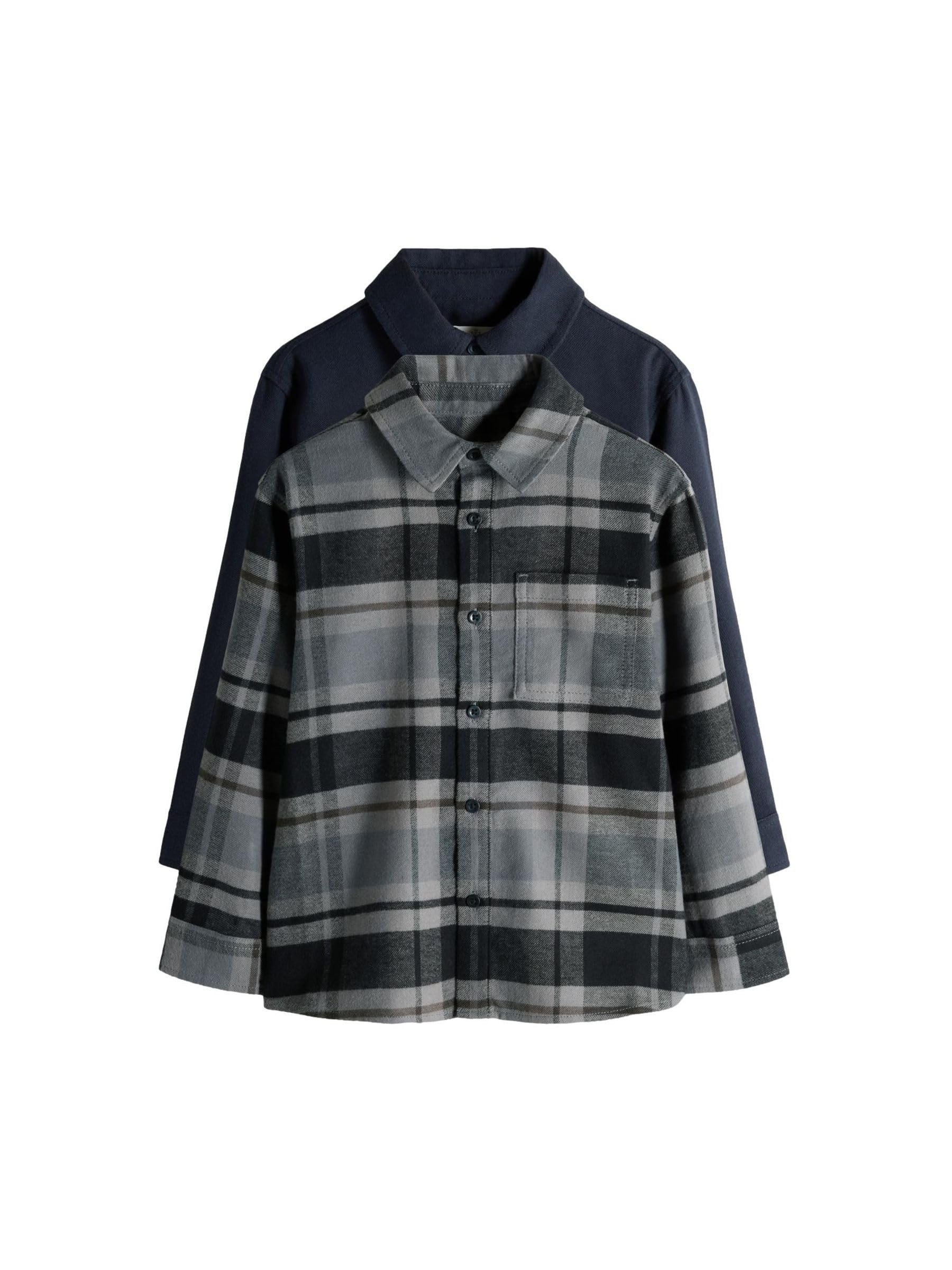 Geo Next The Set camicie flanella ragazzo confezione 2 pezzi calde