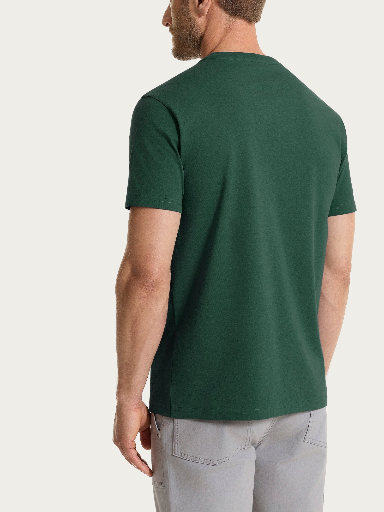 Ragno Jersey Cotone t-shirt girocollo verde vestibilità regular