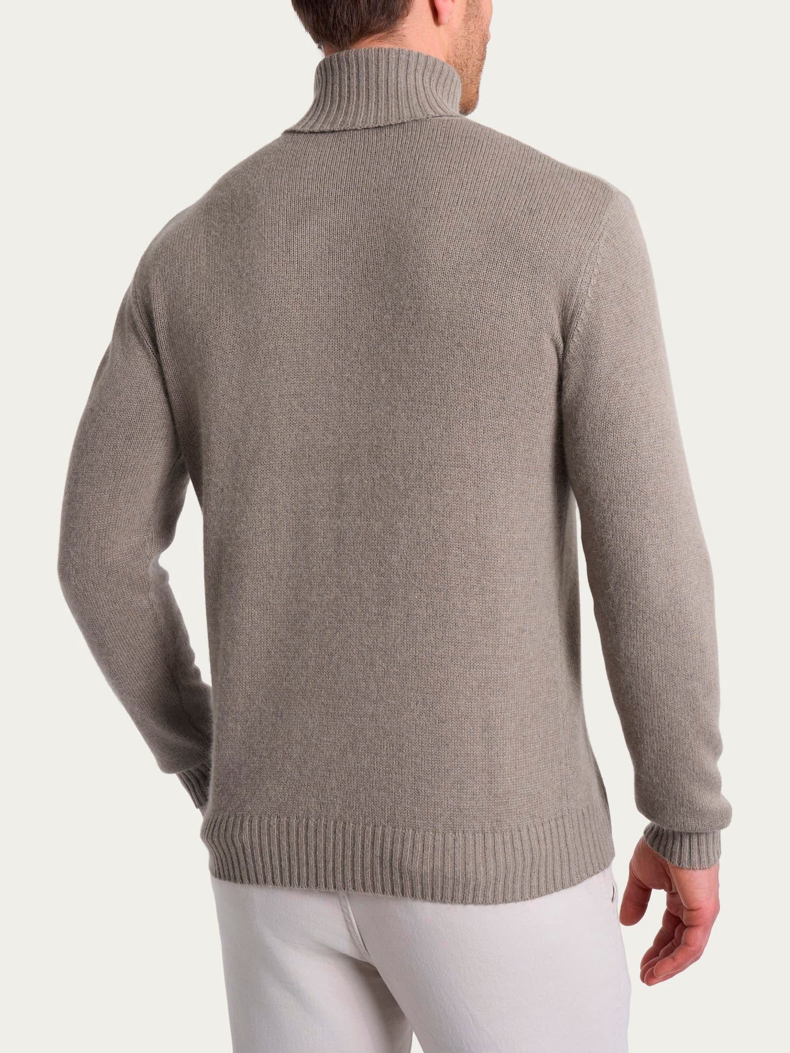 Ragno Natural Soft dolcevita uomo grigio caldo leggero