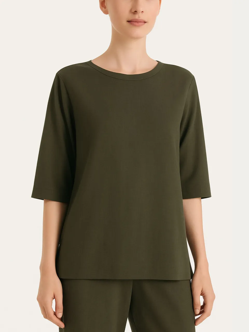 Ragno Maglia Barchetta Summer Slub Dark Olive