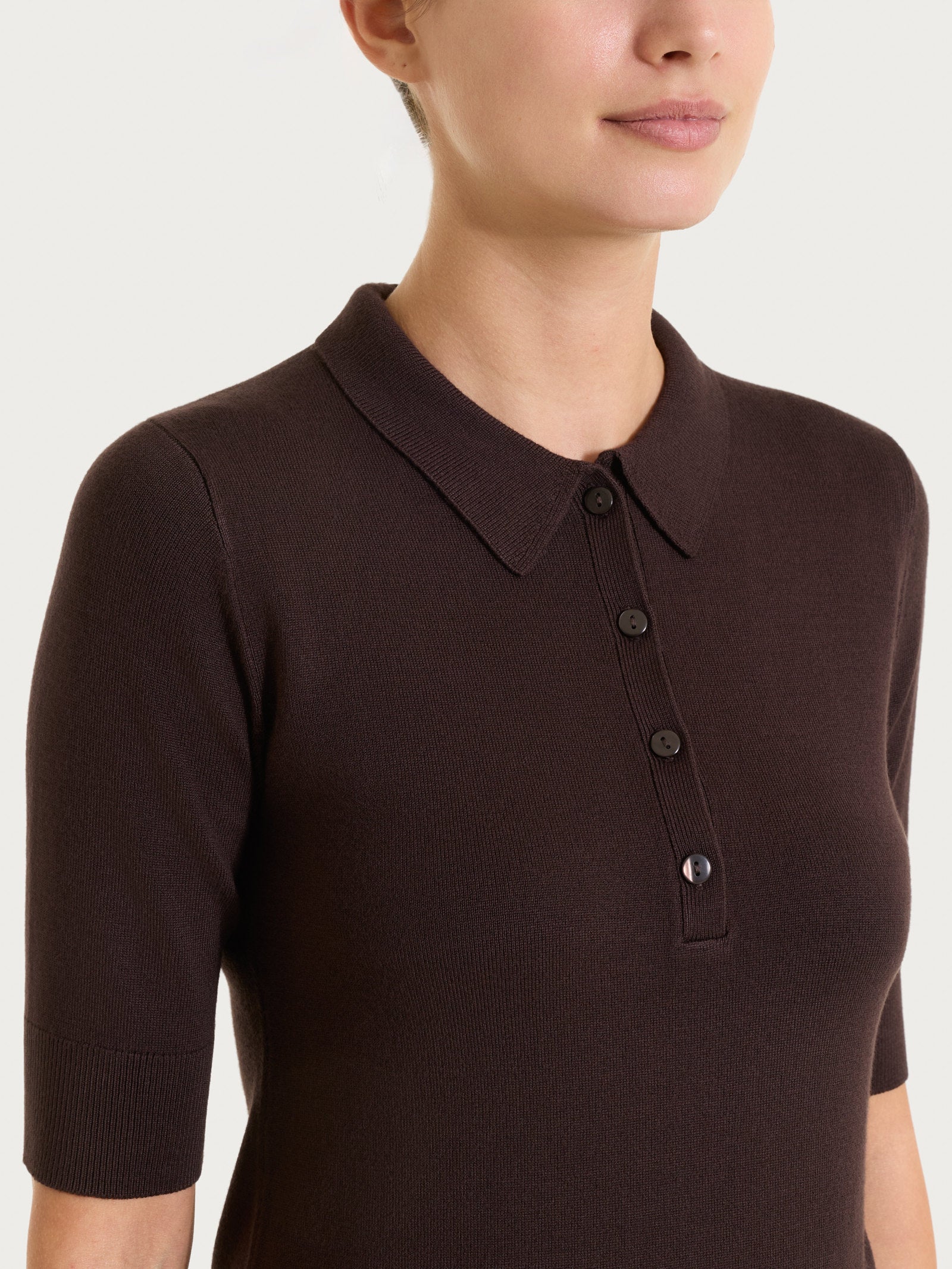 Ragno Four Seasons Polo Manica Corta Chocolate skinny