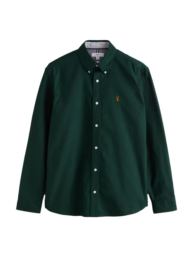 Next Oxford camicia uomo maniche lunghe vestibilita attillata