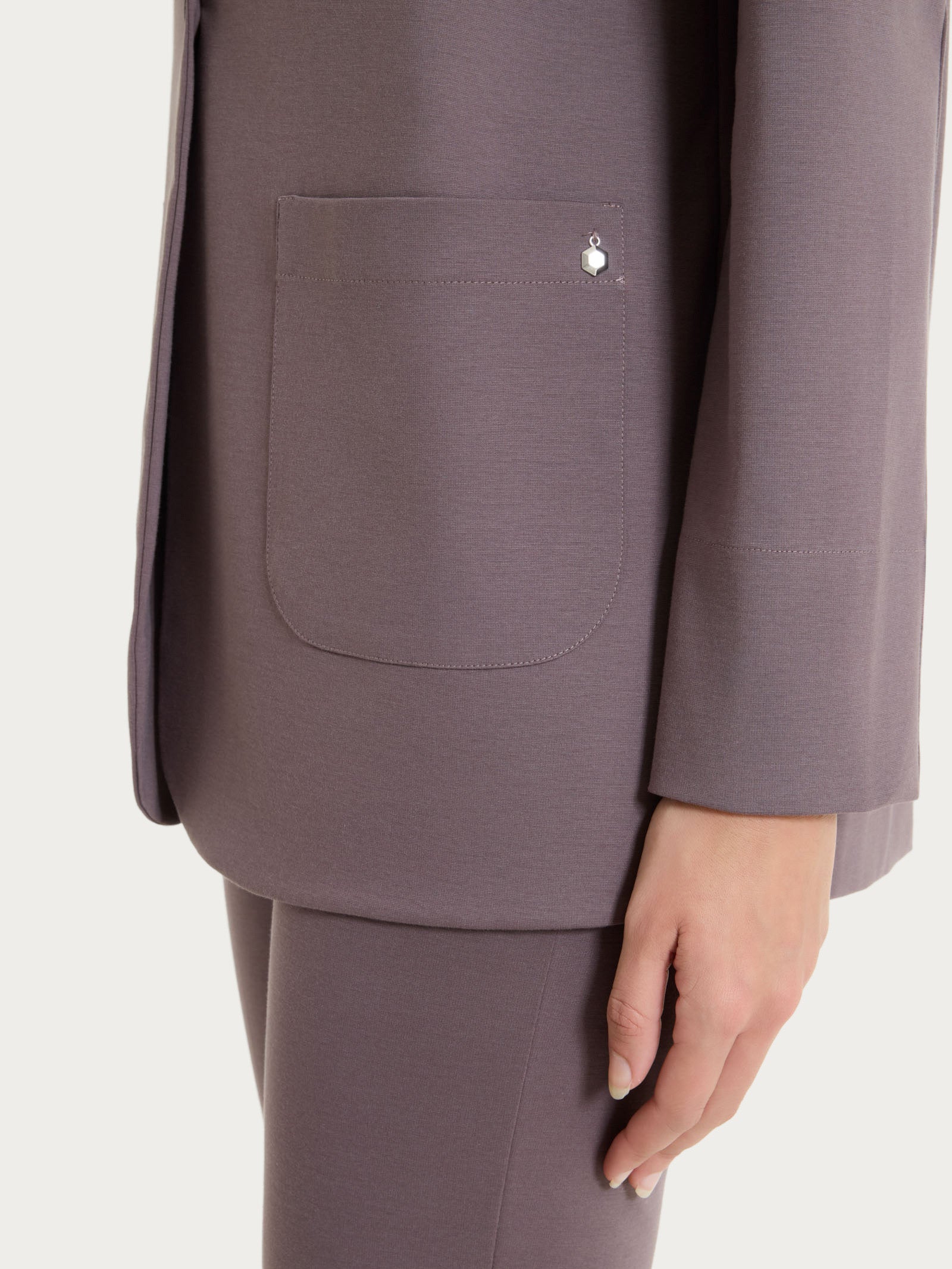 Ragno Compact Light Blazer Destrutturato Plum Over