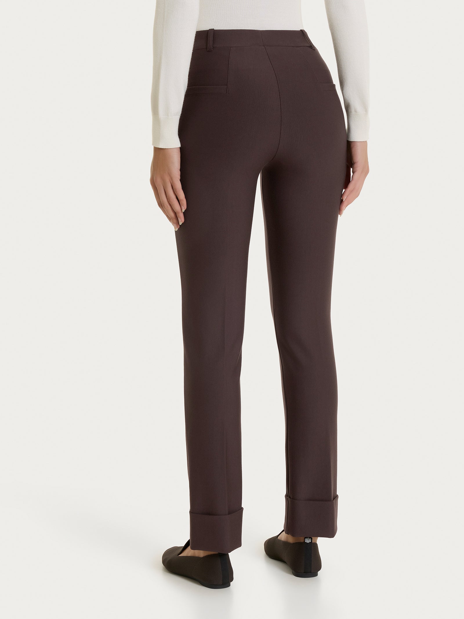 Ragno Compact Pantalone Slim Dritto Chocolate Torte Elasticizzato