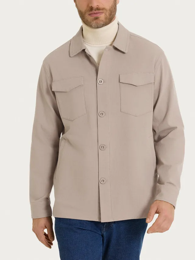 Ragno Compact shacket String Canvas Stretch cotone uomo