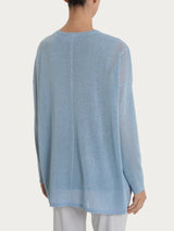 Ragno Lurex Crêpe Cardigan Skyway aperto
