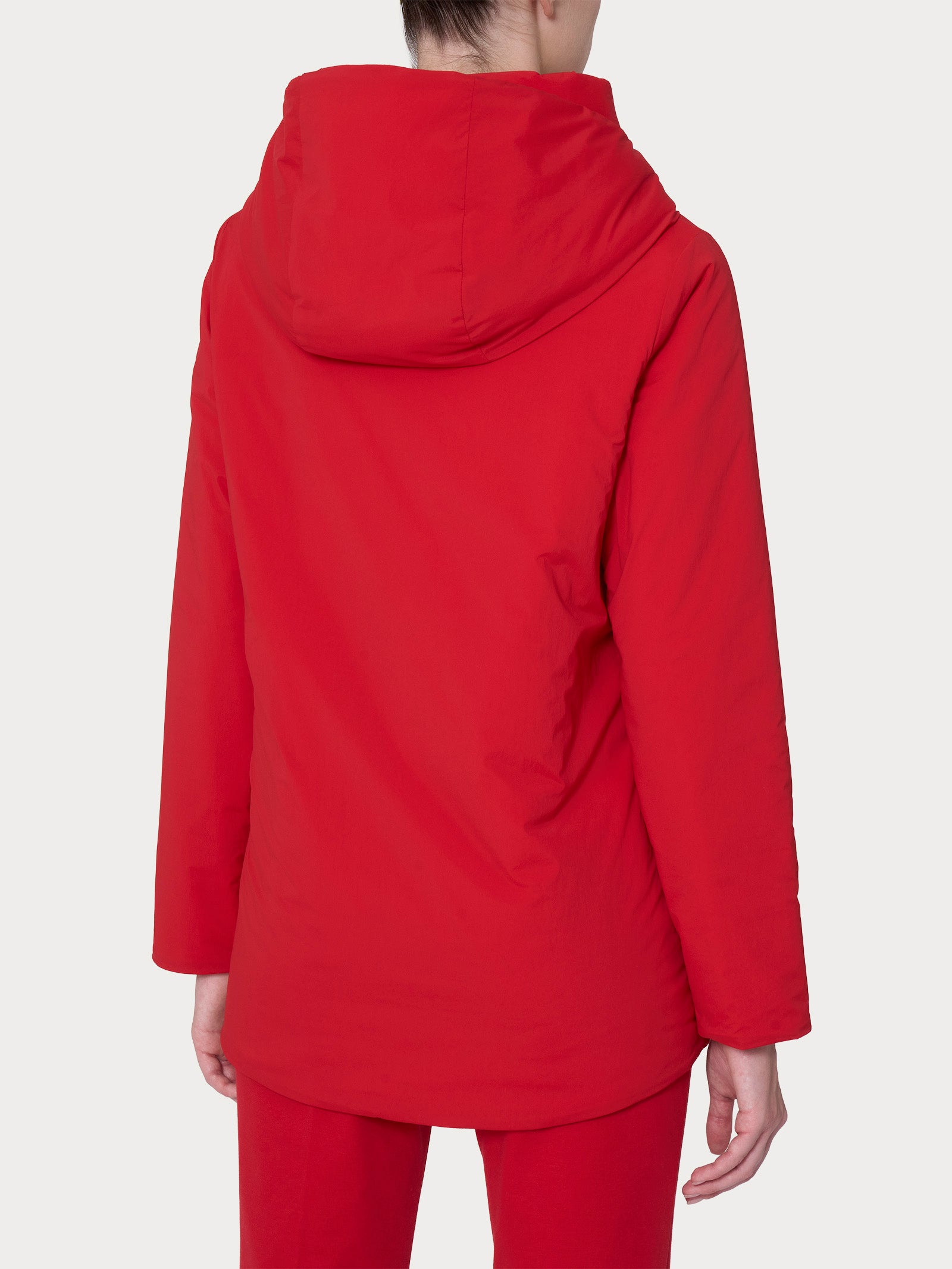 Ragno piumerino 150 g cappotto lana con cappuccio salsa
