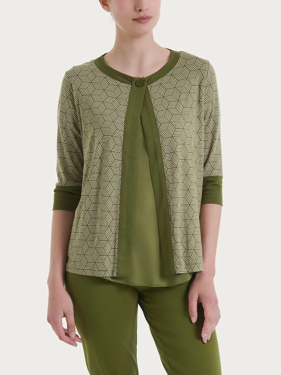 Ragno Viscosa Summer cardigan cubi Sphagnum manica 3/4