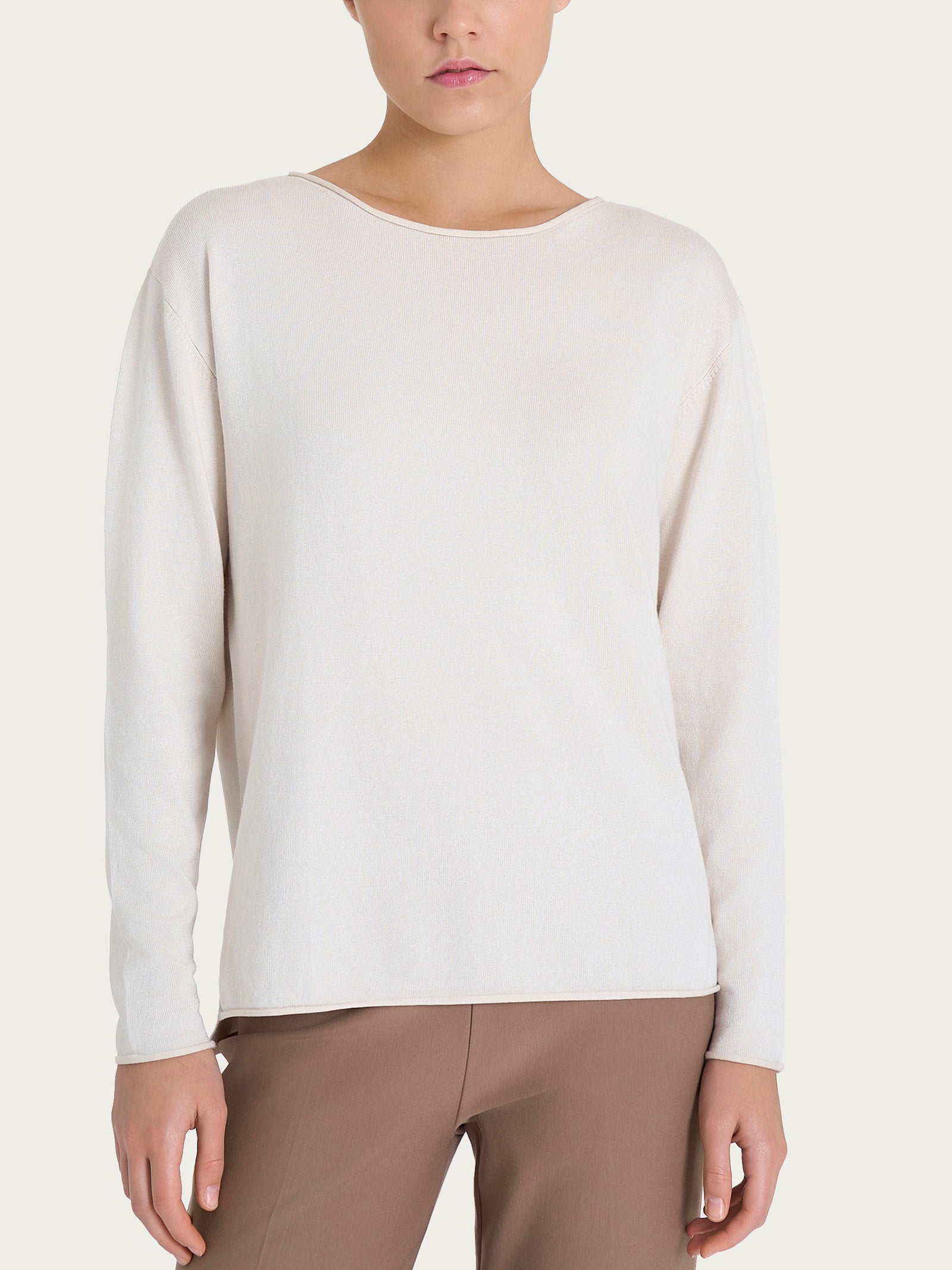 Ragno Four Seasons maglia barchetta donna champignon viscosa