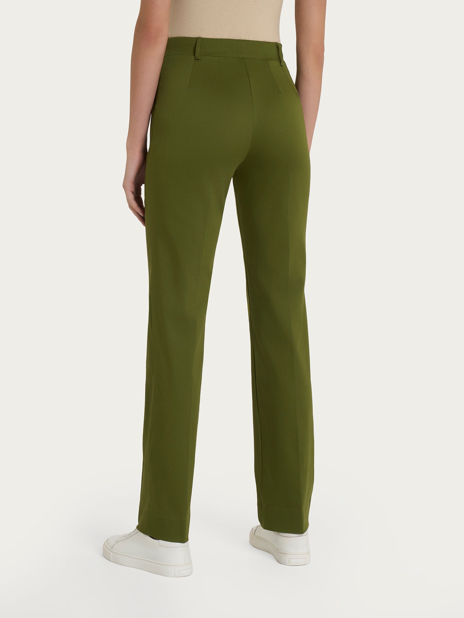 Ragno Satin Power Pantalone Dritto Sphagnum Cotone