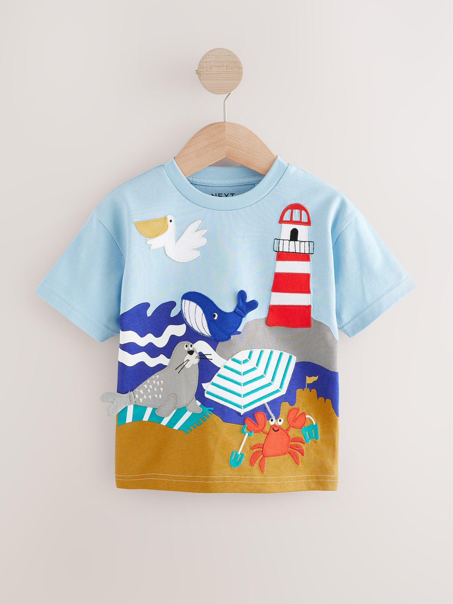 Next T-shirt applicazioni cotone 3 pezzi estive