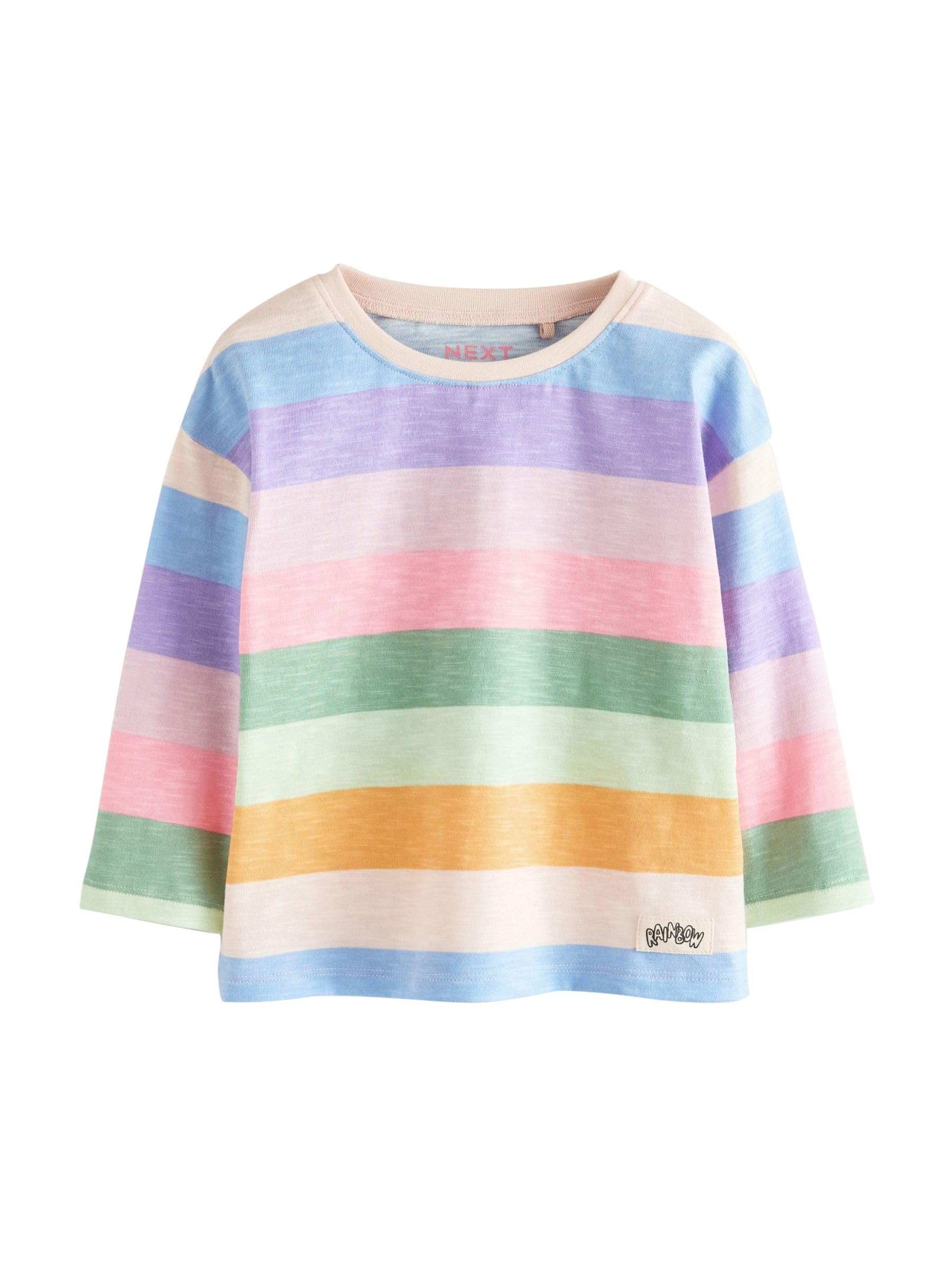 Geo Next top bambina maniche lunghe 4 pezzi Rainbow
