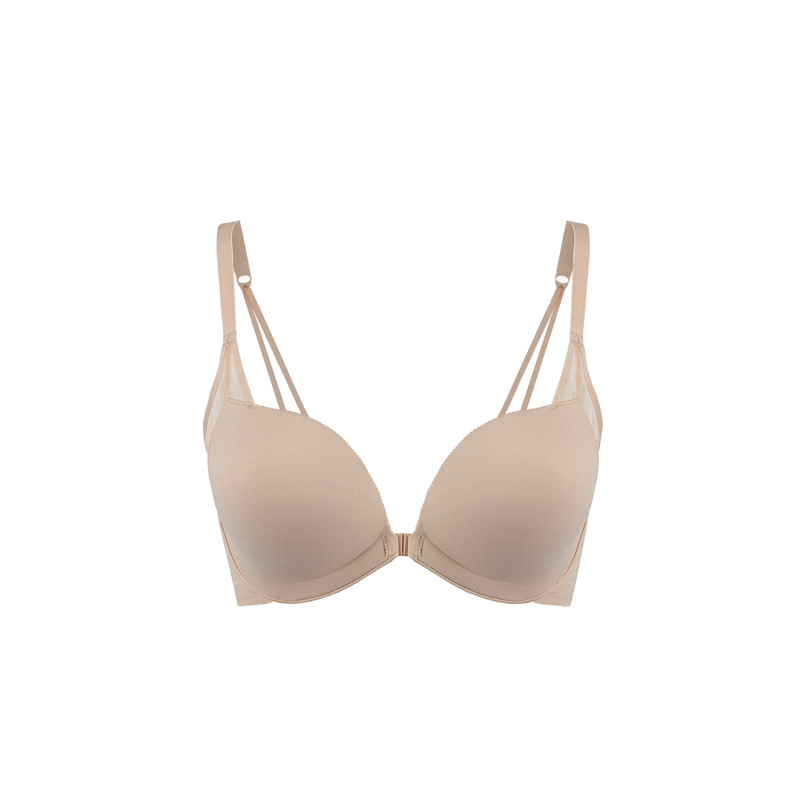 Maria Grazia Severi Ilenia reggiseno push-up chiusura davanti beige