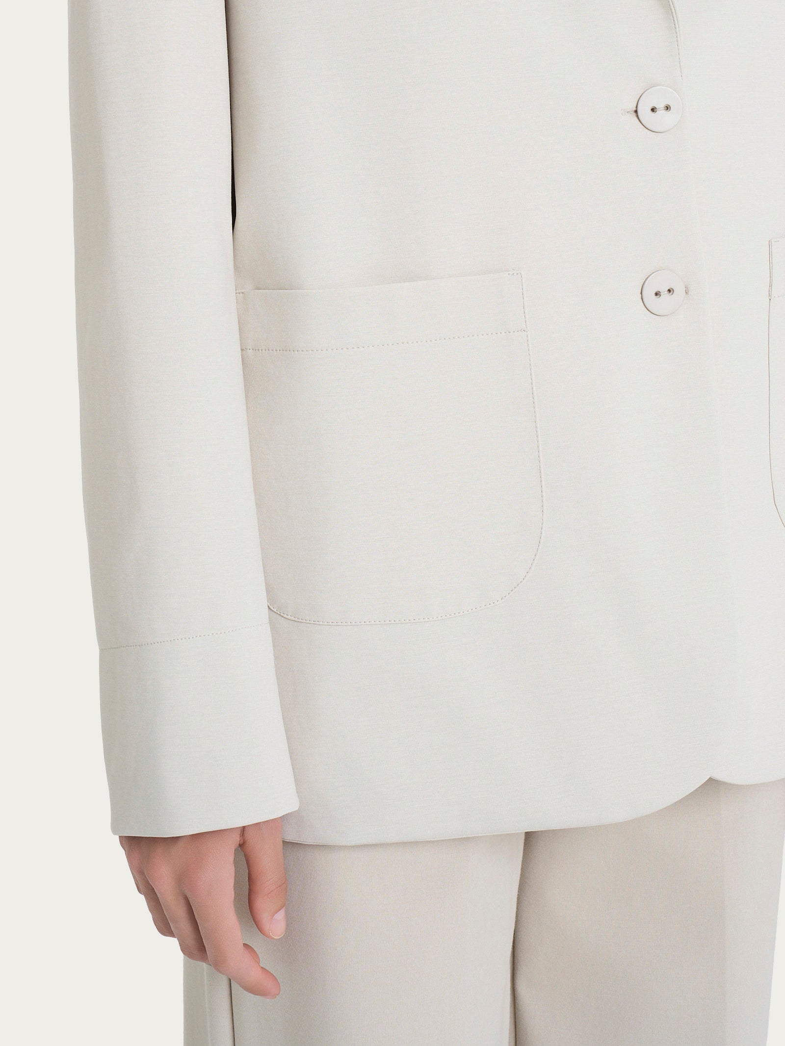 Ragno Compact Light blazer over Champignon leggero