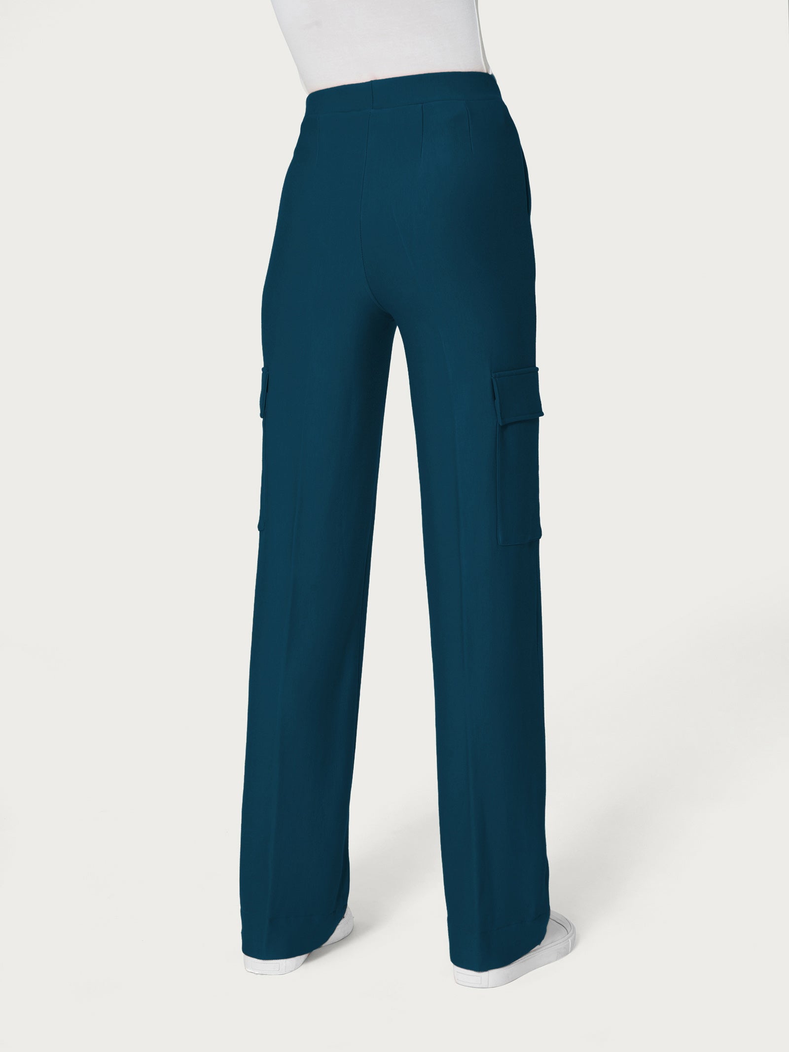 Ragno Comfort Pantalone cargo ampio Reflecting Pond felpa