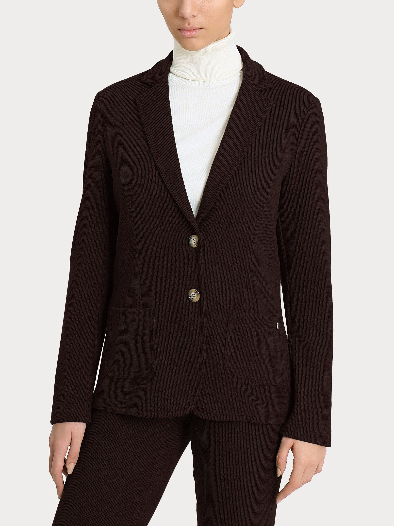 Ragno Relaxed Wardrobe 2 Bottoni blazer velluto marrone