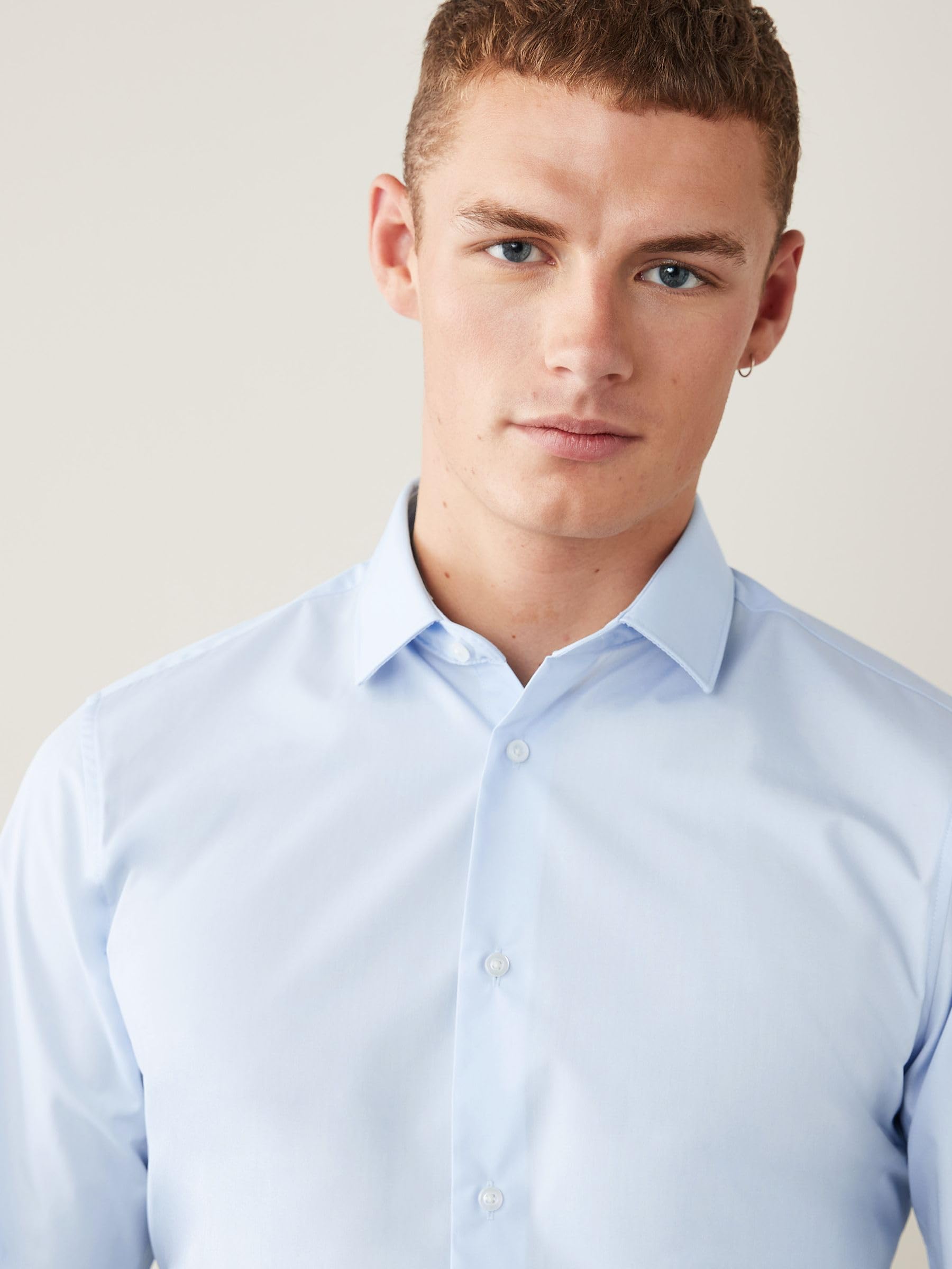 Next Camicia Easy-Care Regular Uomo Polsino Singolo