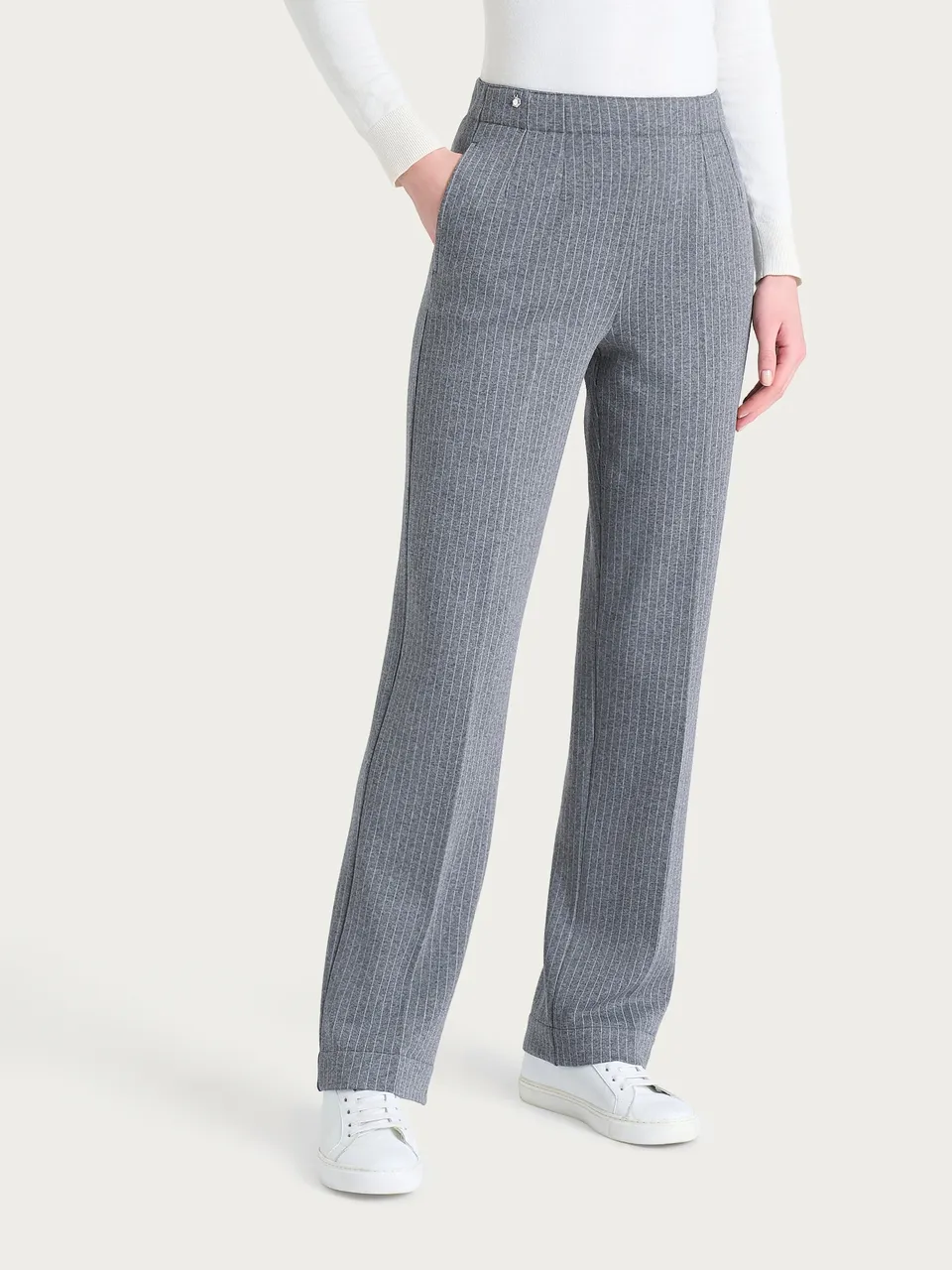 Ragno Gem Pantalone Dritto Eco Jacquard Fant. Ardesia Mel.