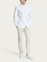 Ragno Comfort Double Twisted Oxford camicia uomo bianca