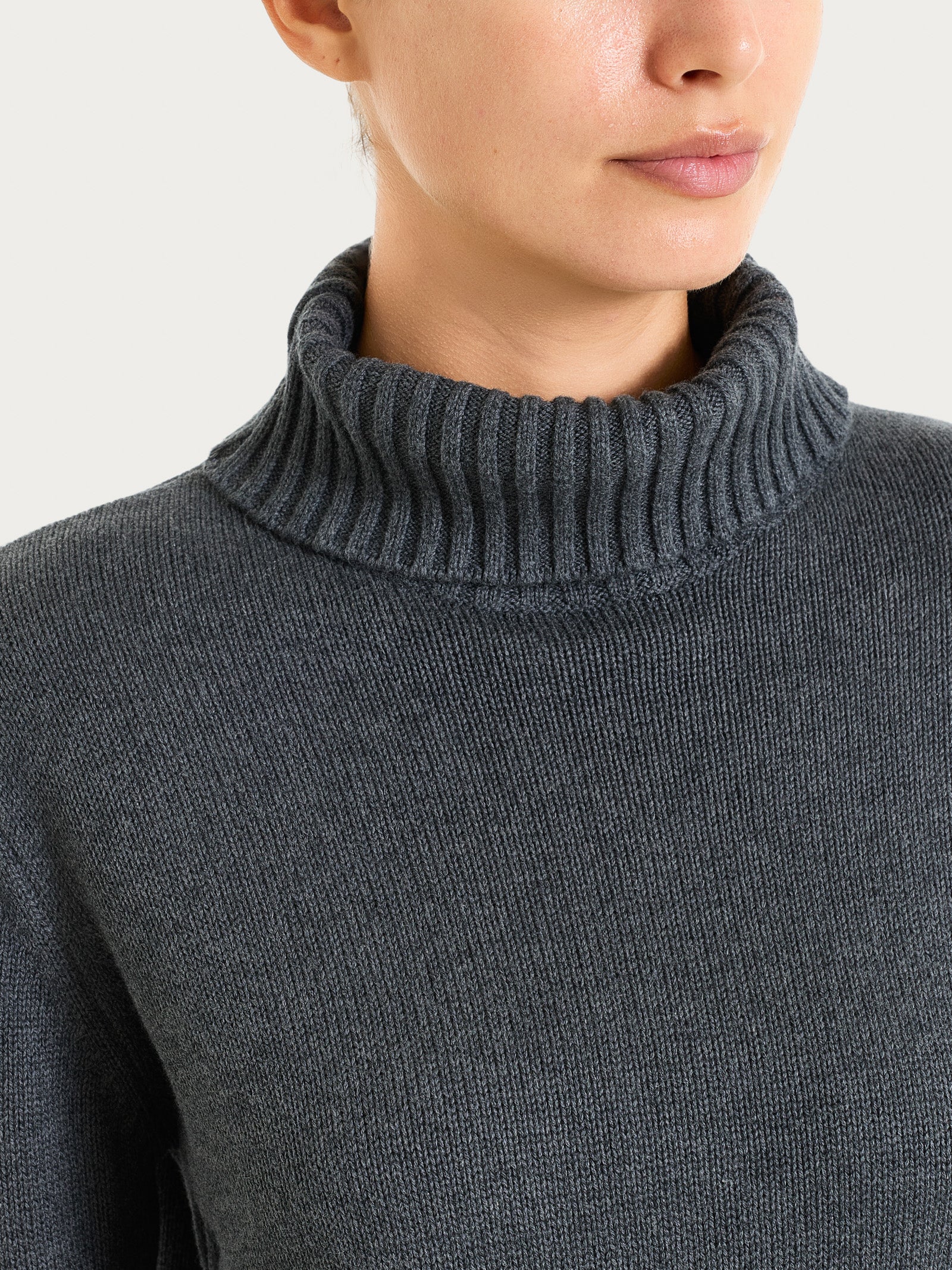 Ragno Winter Cotton dolcevita cotone Ardesia Mel.