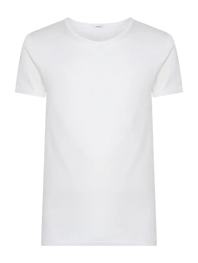 Ragno Silkotton Maglietta Girocollo Bianco cotone uomo
