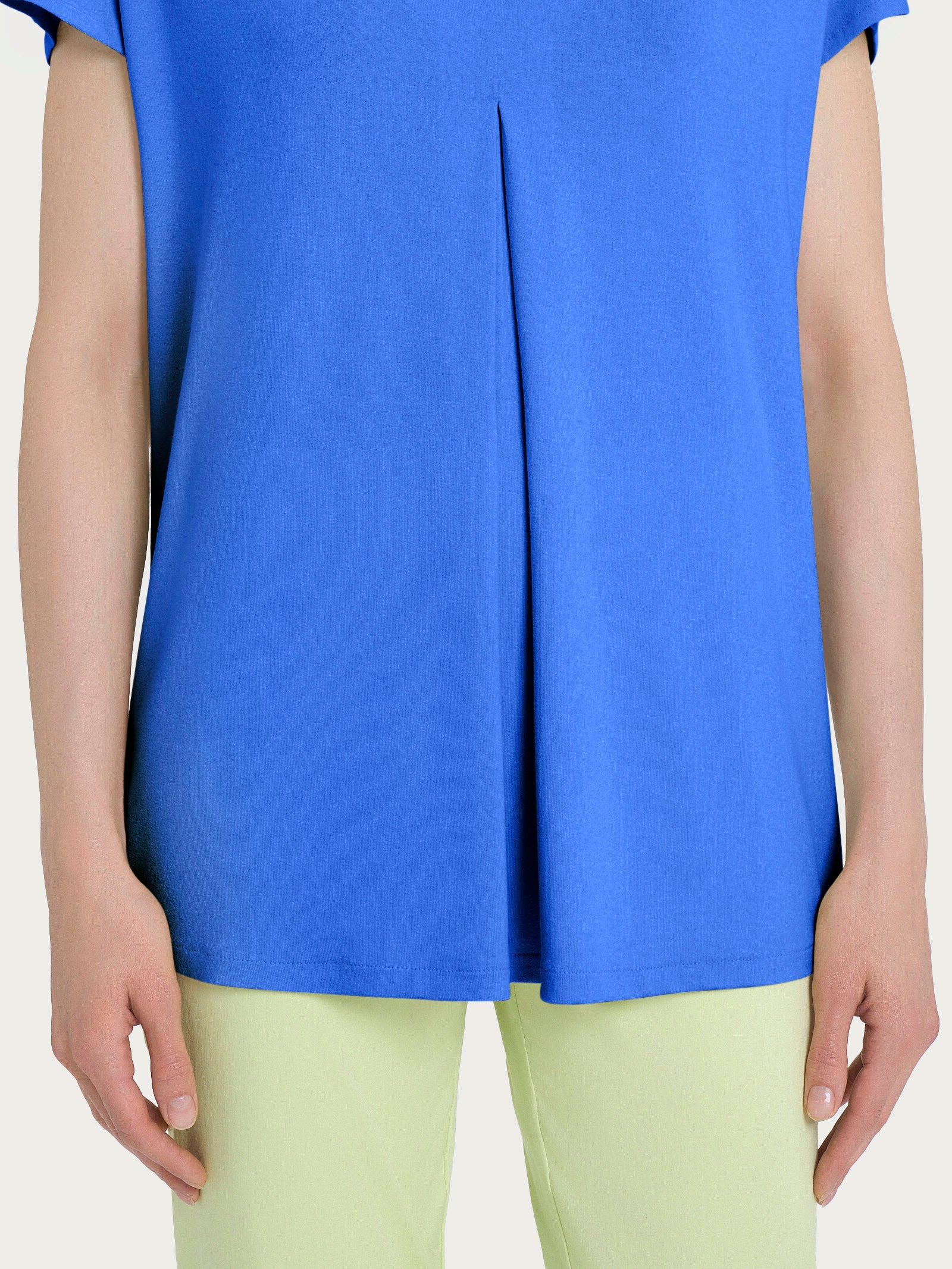 Ragno Viscosa Summer maglietta piega frontale Dazzling Blue