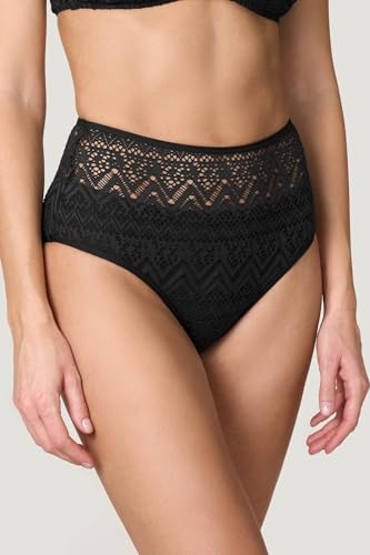 Goldenpoint Delfi Slip Bikini Fianco Alto Pizzo Tinta Unita