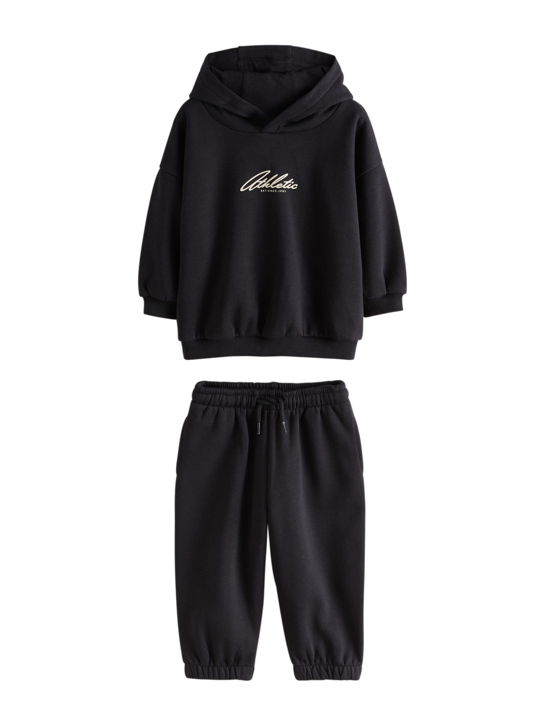 Next tuta bambino felpa e jogging verde nero 80-86 4 pezzi