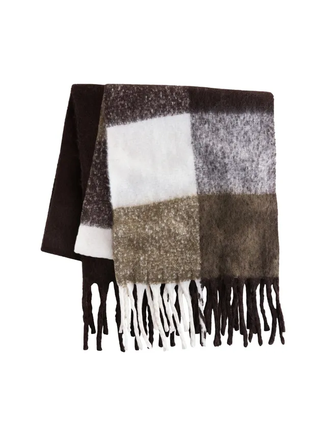 Geo Next The Set 2 Sciarpe Larghe Quadri e Tinta Donna