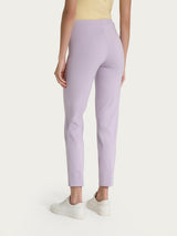 Ragno Compact Light pantaloni capri donna malva con spacchi