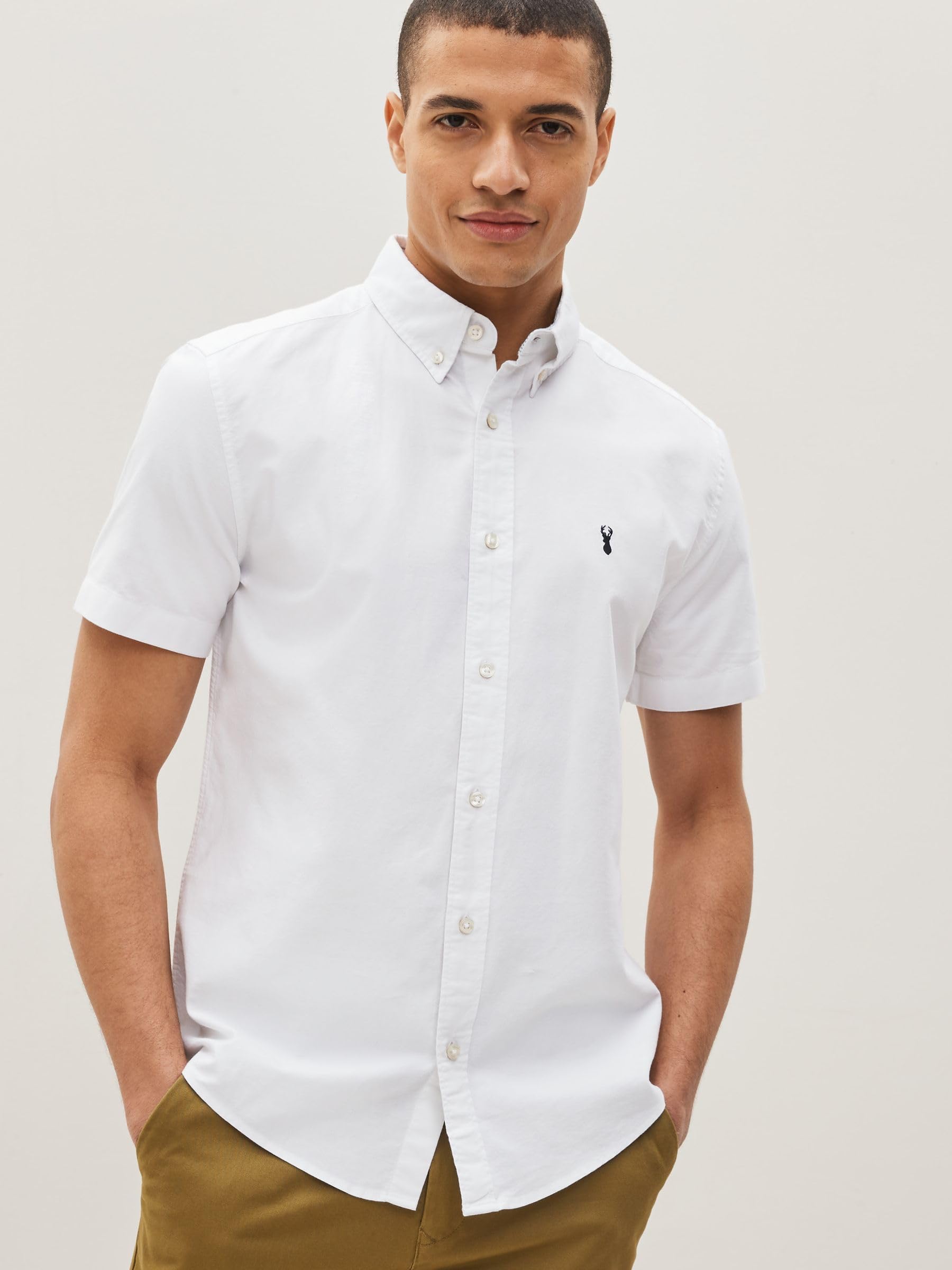 Next Oxford Camicia Uomo Maniche Corte in Cotone
