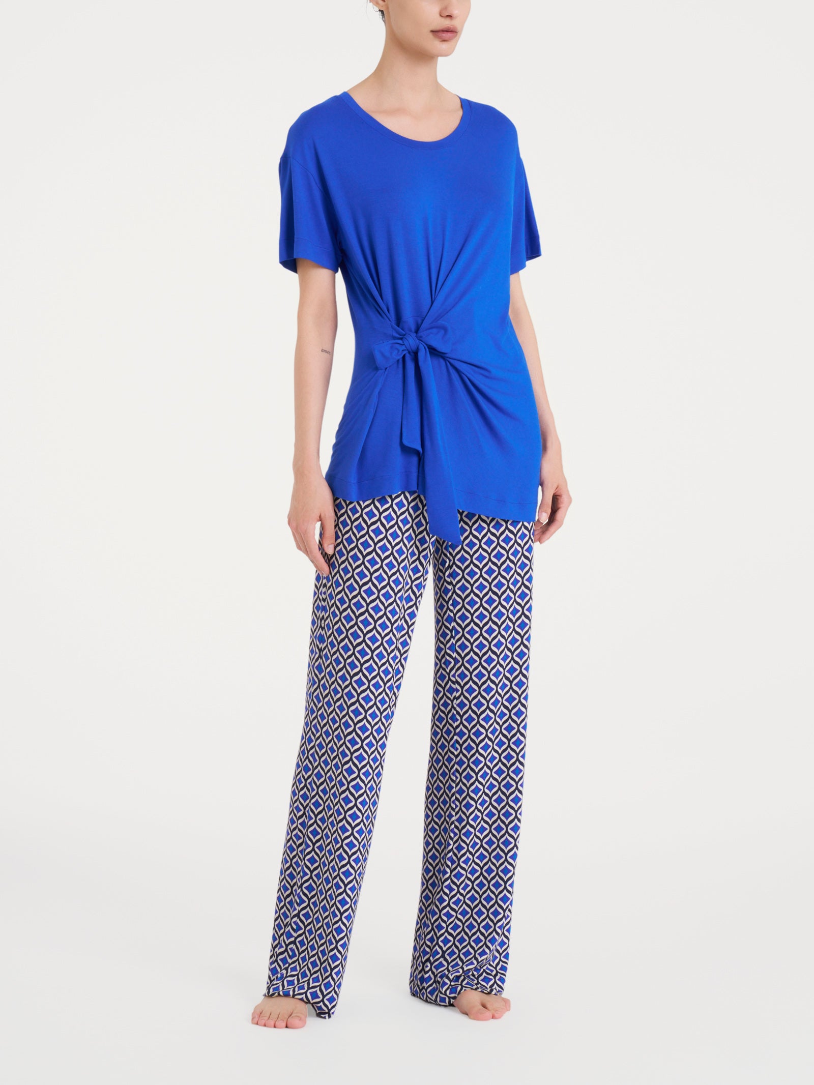 Ragno Viscosa Summer Maxi T-shirt maglietta nodo Surf the Web